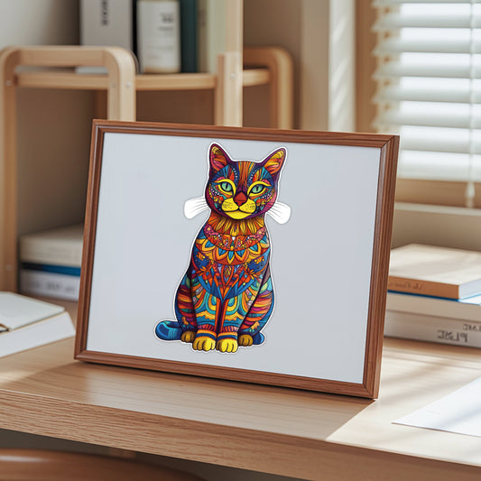 Drvene puzle "Sijamska macka" HL336