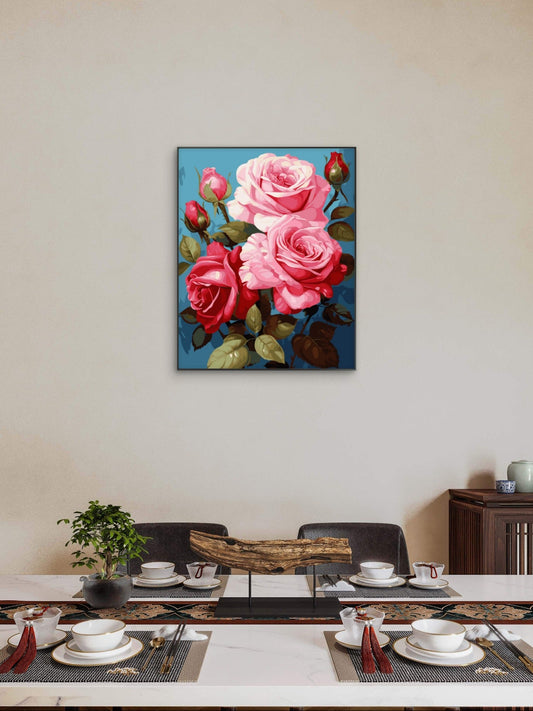 Slika po brojevima 40x50 Ruže u cvatu SKL015