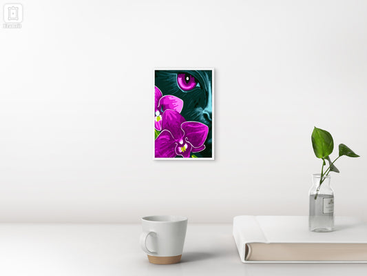 Slika po brojevima 20x30 Crna orhideja SKS008