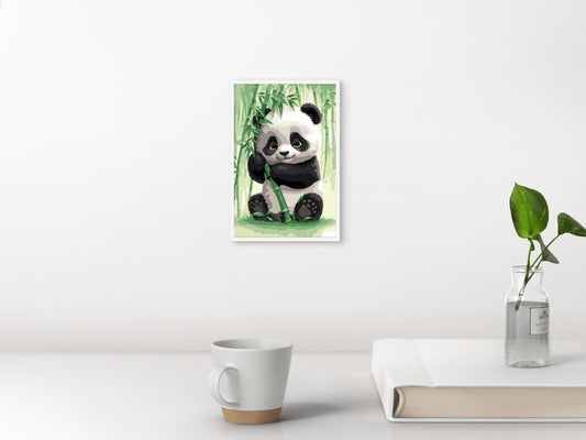 Slika po brojevima 20x30 Zelenooka panda SKS016