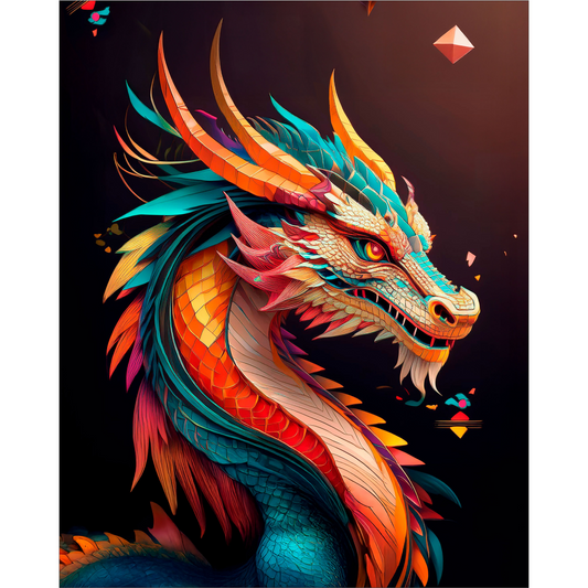 Dijamantski mozaik 40х50 Zmaj DML003