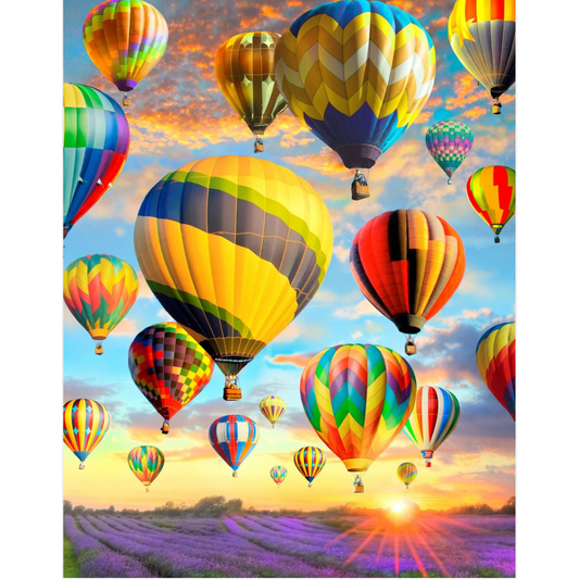 Dijamantski mozaik 40х50 Pod šarenim oblacima DML016