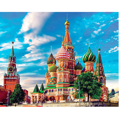 Dijamantski mozaik 40х50 Na Crvenom trgu DML026