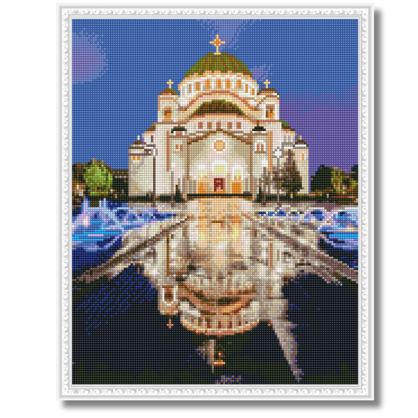 Dijamantski mozaik 40х50 Hram Svetog Save DML027