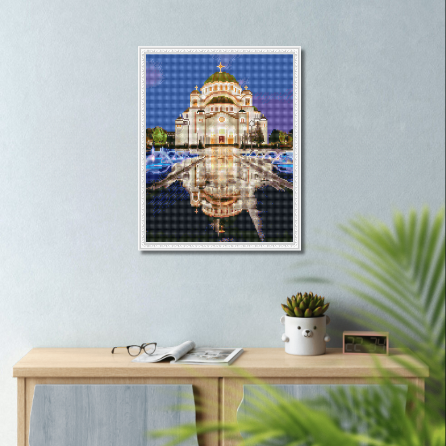 Dijamantski mozaik 40х50 Hram Svetog Save DML027