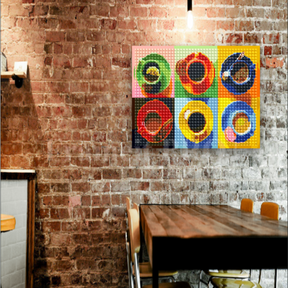 Dijamantski mozaik 40х50 Pop-art kafa DML028