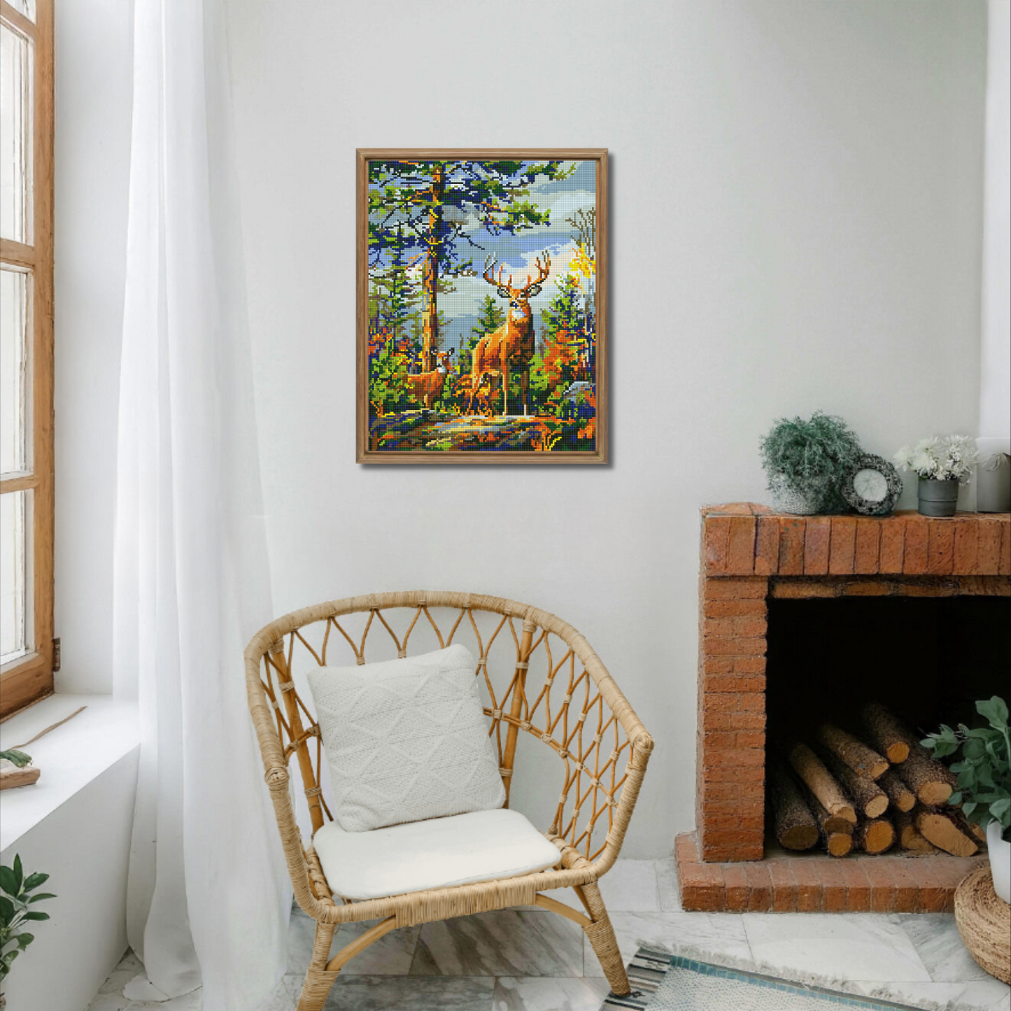 Dijamantski mozaik 40х50 Susret u šumi DML031