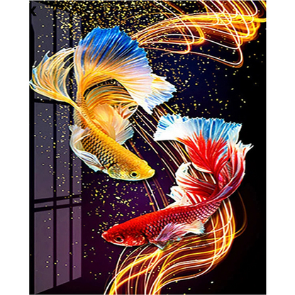 Dijamantski mozaik 40х50 Zlatne ribice DML033