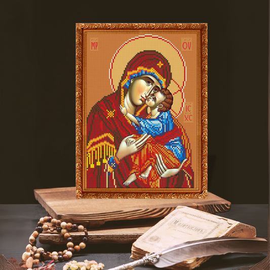 Dijamantski mozaik 30х40 Ikona Bogorodica Dečanska DMM002