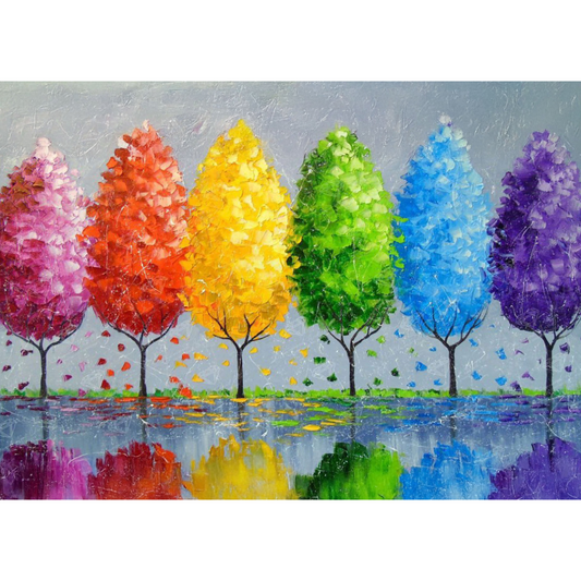 Dijamantski mozaik 30х40 Šareno drveće DMM029