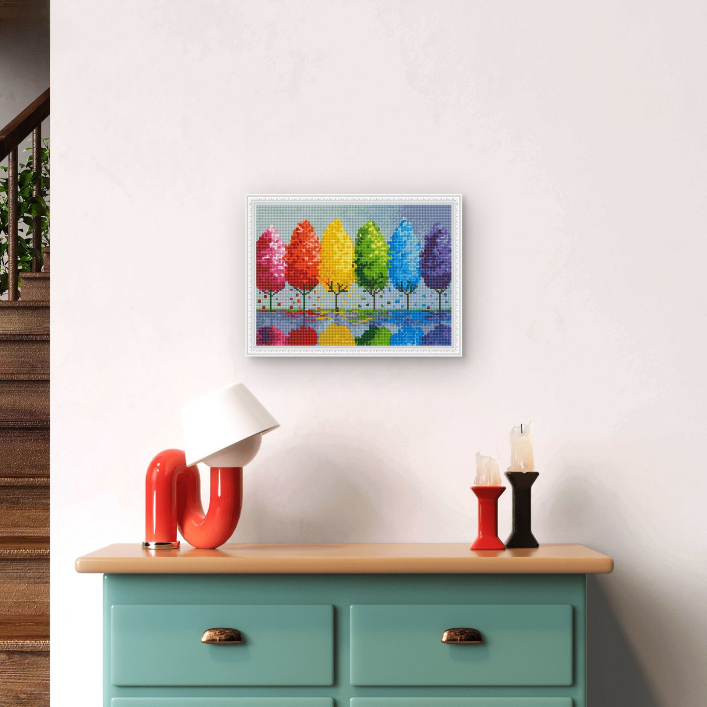 Dijamantski mozaik 30х40 Šareno drveće DMM029