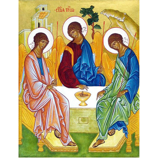 Dijamantski mozaik 30х40 Ikona "Trojstvo" (Andrej Rubljov) DMM030