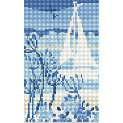 Dijamantski mozaik 20х30 Belo jedro DMS018