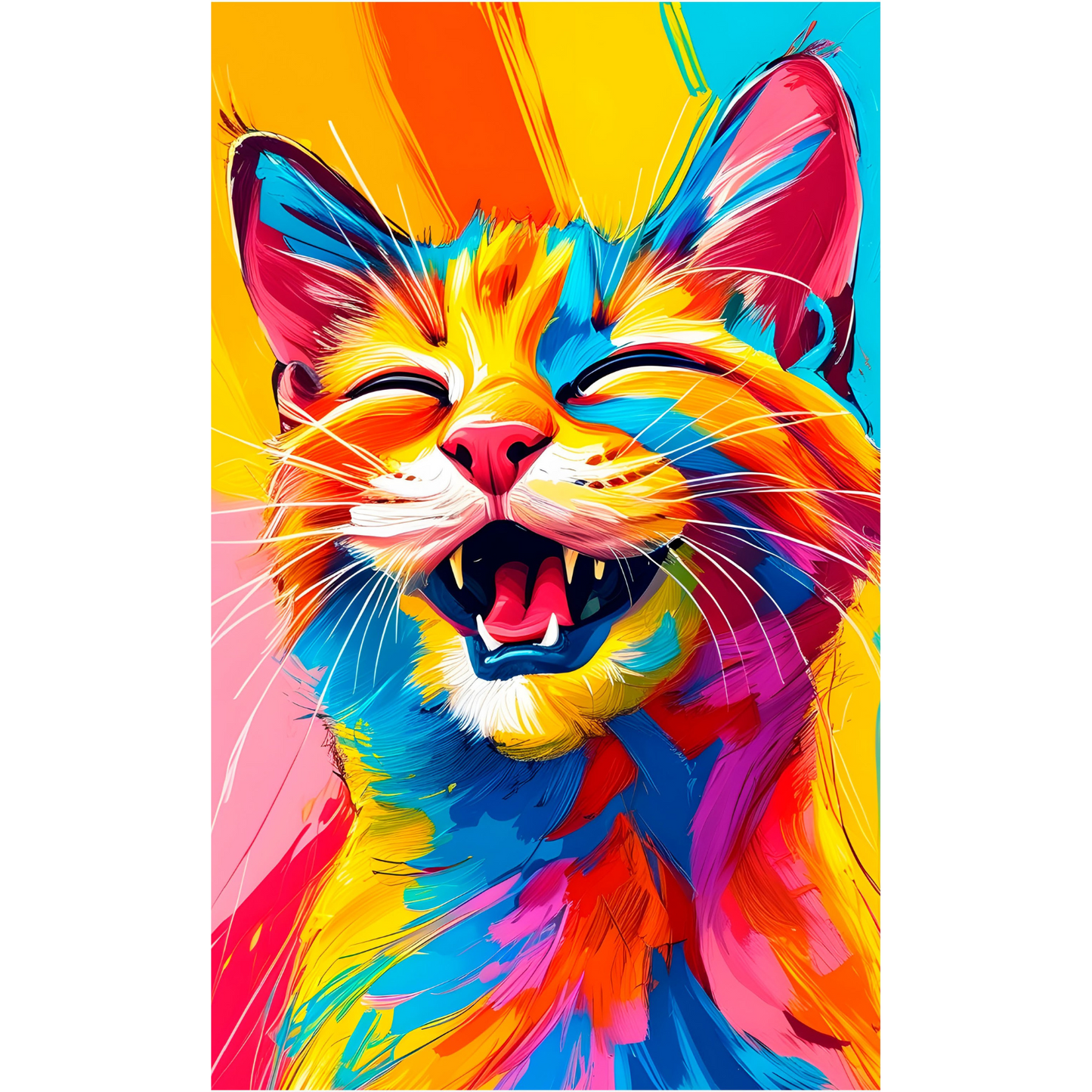 Dijamantski mozaik 20х30 Mačka i duga DMS028