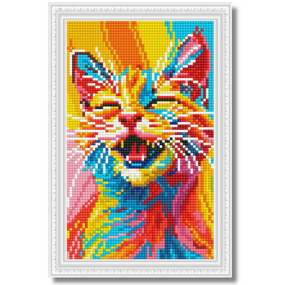 Dijamantski mozaik 20х30 Mačka i duga DMS028