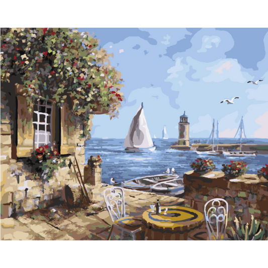 Slika po brojevima 40x50 Veranda SKL003