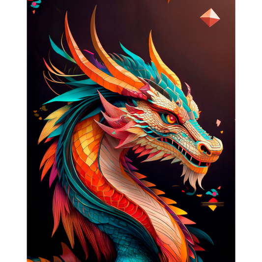 Slika po brojevima 40x50 Dragon SKL005