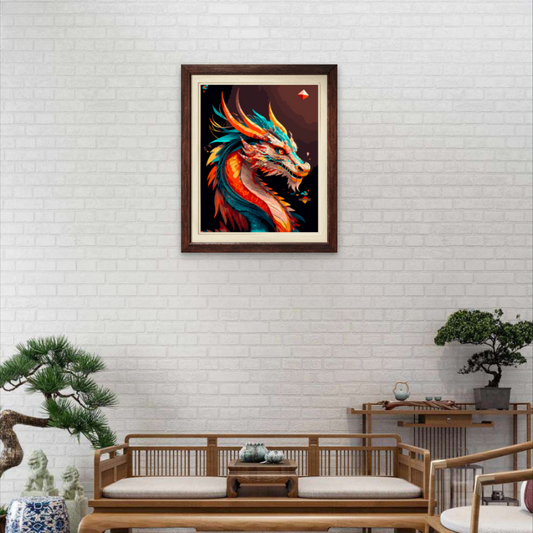 Slika po brojevima 40x50 Dragon SKL005