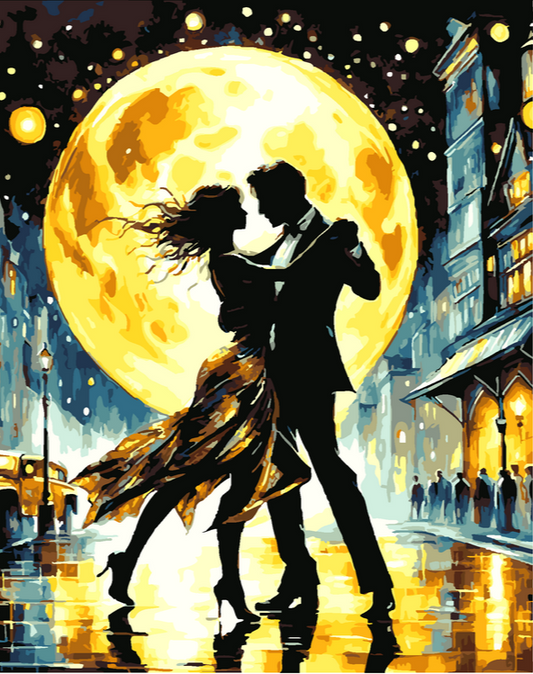 Slika po brojevima 40x50 Ples pod mesečinom SKL017