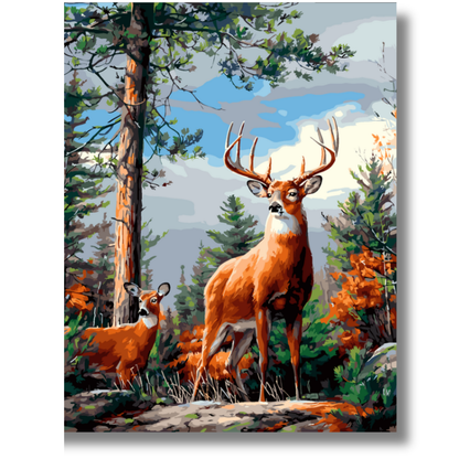 Slika po brojevima 40x50 Susret u šumi SKL019