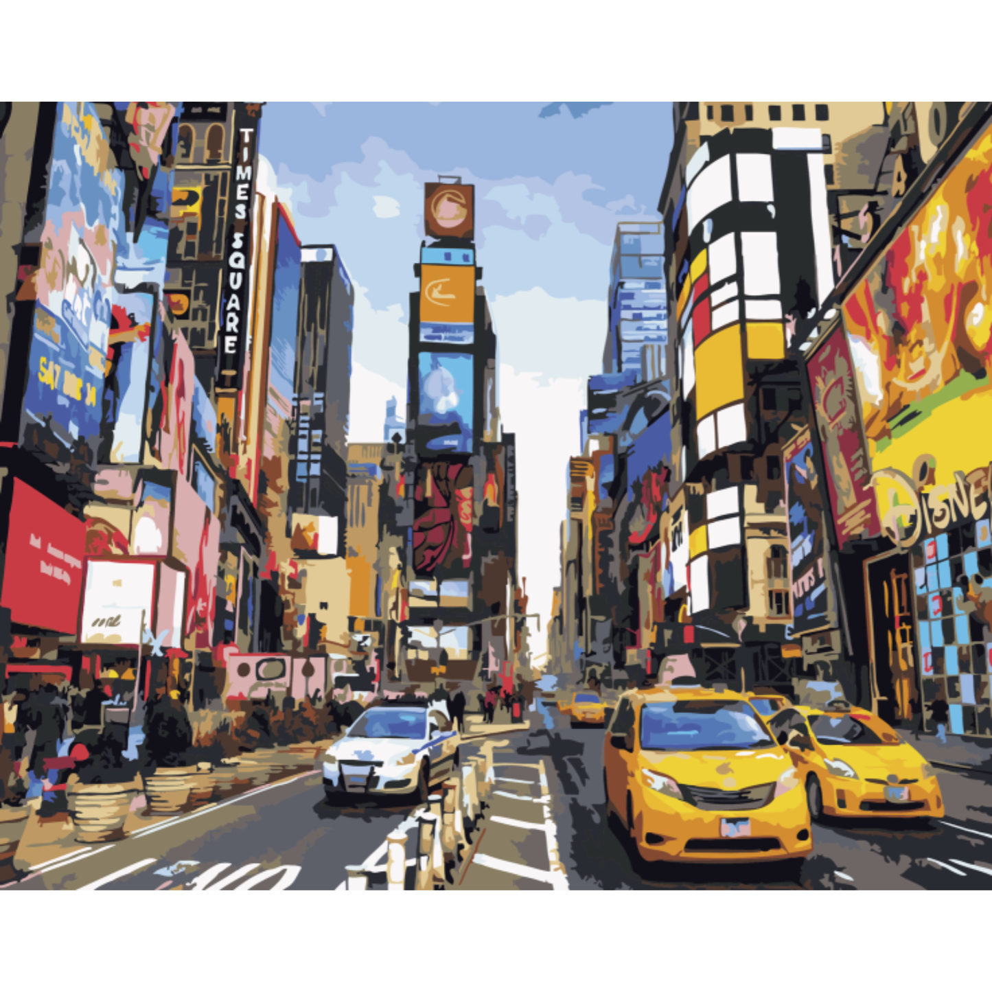 Slika po brojevima 40x50 Trg Tajms SKL021