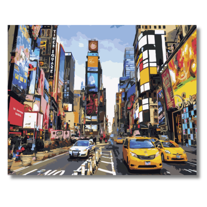 Slika po brojevima 40x50 Trg Tajms SKL021