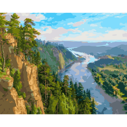 Slika po brojevima 40x50 Reka  SKL024