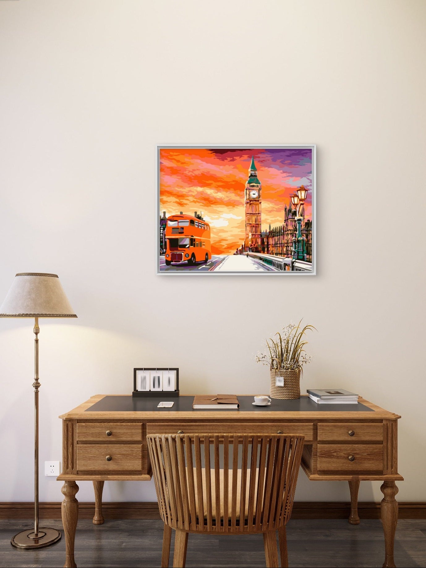 Slika po brojevima 40x50 Zalazak u Londonu  SKL026