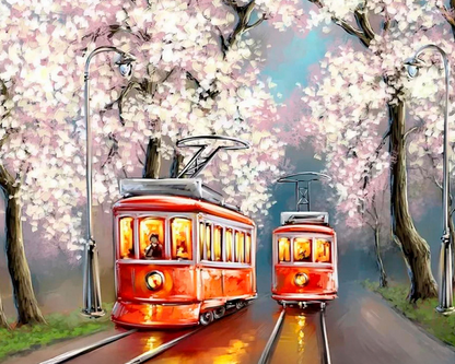 Slika po brojevima 40x50 Prolećni zov  SKL027