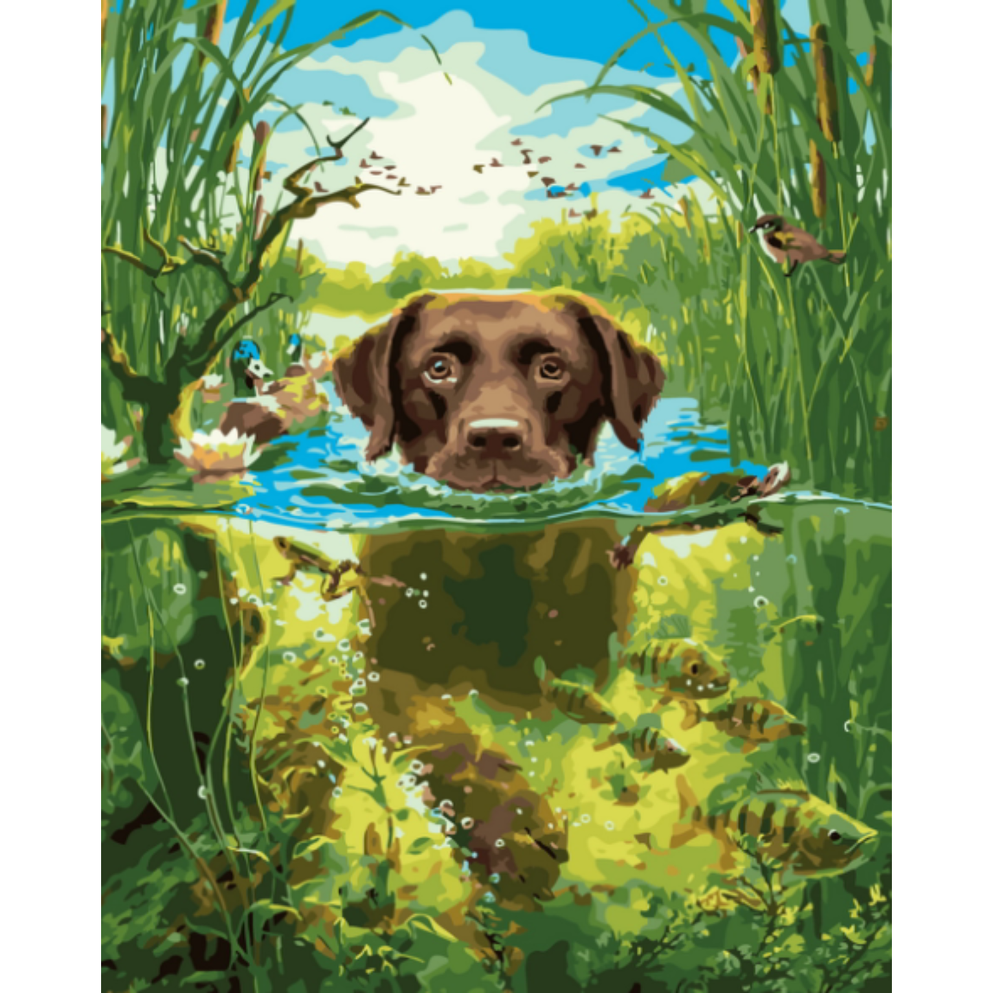 Slika po brojevima 40x50 Lov  SKL028