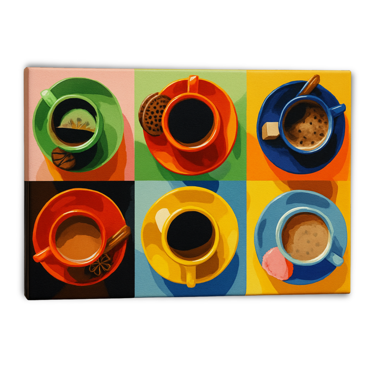 Slika po brojevima 40x50 Pop-art kafa SKL030