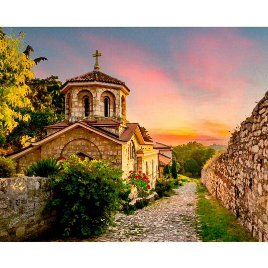 Slika po brojevima 40x50 Ružica (Kalemegdan) SKL034