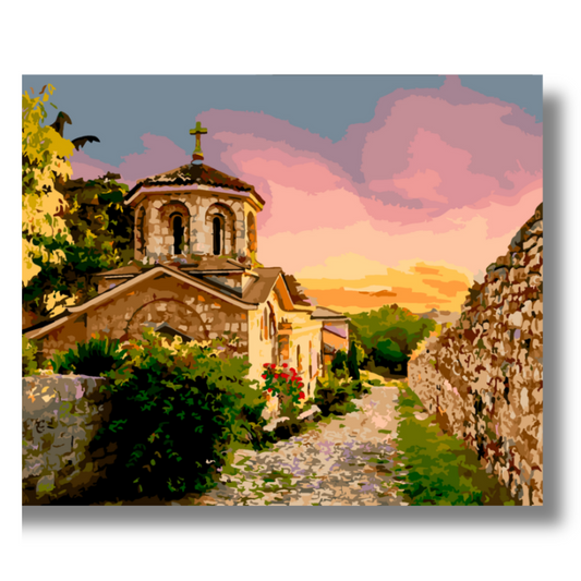 Slika po brojevima 40x50 Ružica (Kalemegdan) SKL034