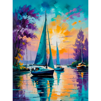 Slika po brojevima 30x40 U suton SKM003