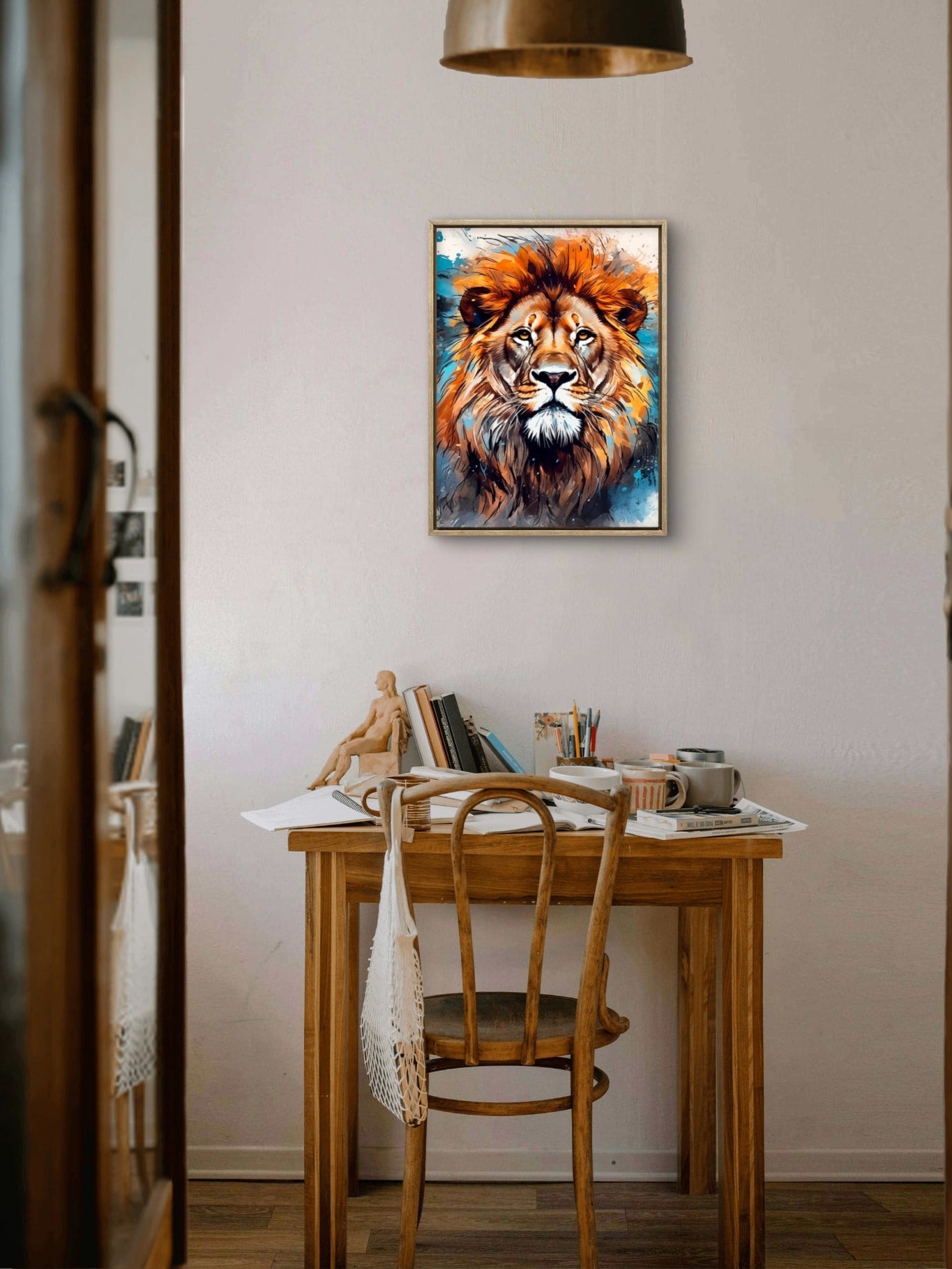 Slika po brojevima 30x40 Pogled lava SKM004