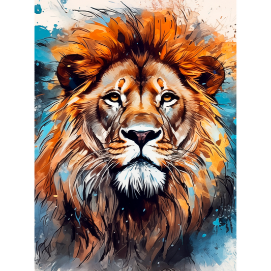 Slika po brojevima 30x40 Pogled lava SKM004