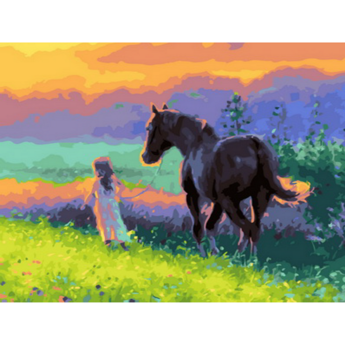 Slika po brojevima 30x40 Na poljani SKM006