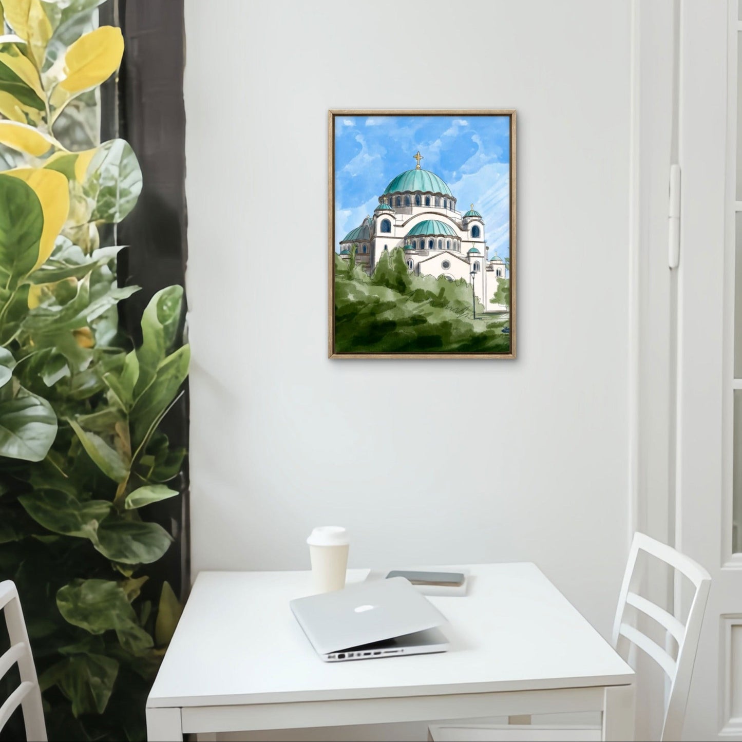 Slika po brojevima 30x40 Hram Svetog Save SKM007