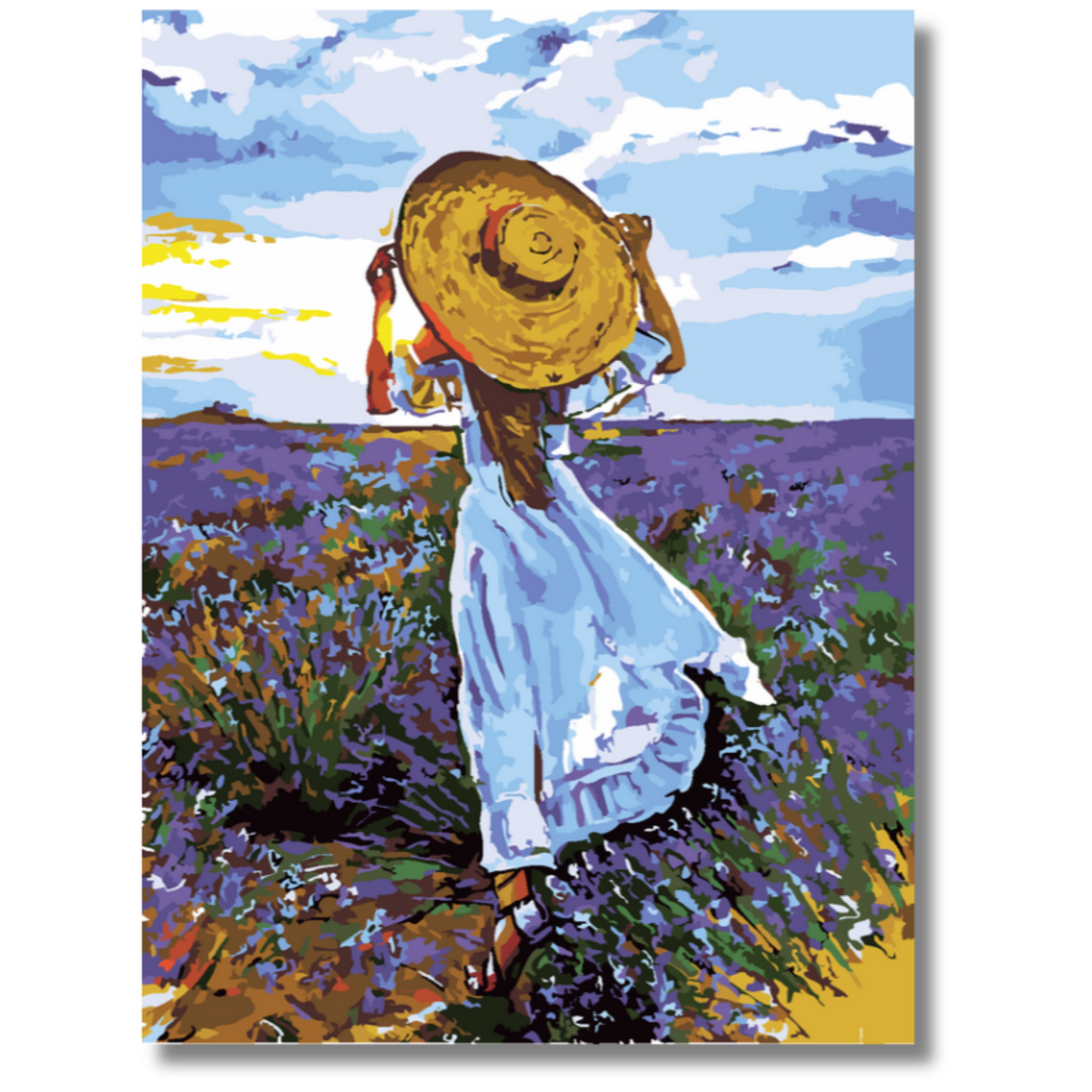 Slika po brojevima 30x40 Polja lavande SKM008