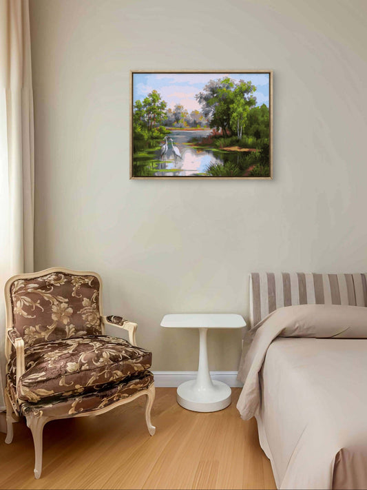 Slika po brojevima 30x40 Susret na reci SKM009