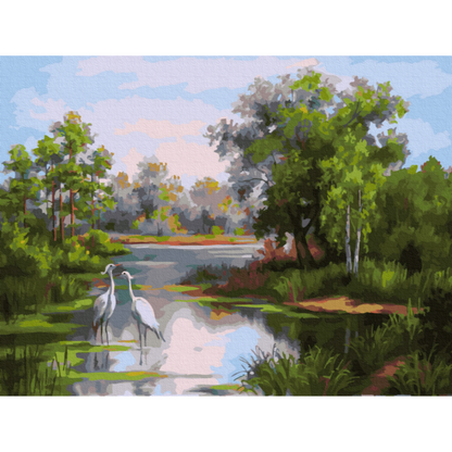 Slika po brojevima 30x40 Susret na reci SKM009