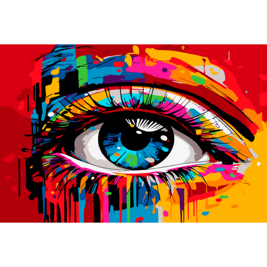 Slika po brojevima 20x30 Pogled pop-arta  SKS006