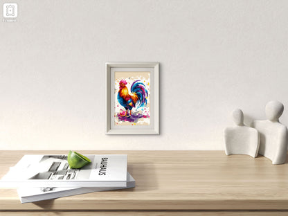 Slika po brojevima 20x30 Petao zvani radost SKS021