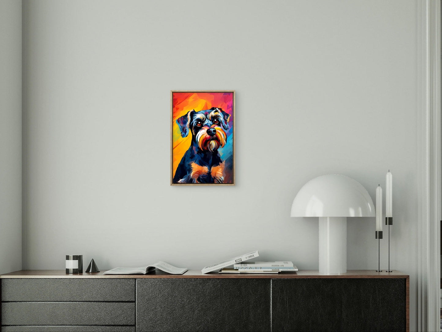 Slika po brojevima 20x30 Šnaucer (pop-art) SKS026