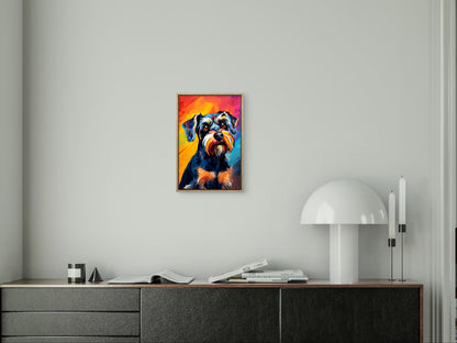 Slika po brojevima 20x30 Šnaucer (pop-art) SKS026