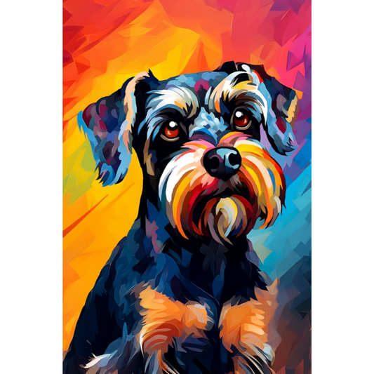 Slika po brojevima 20x30 Šnaucer (pop-art) SKS026