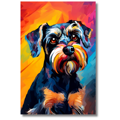 Slika po brojevima 20x30 Šnaucer (pop-art) SKS026