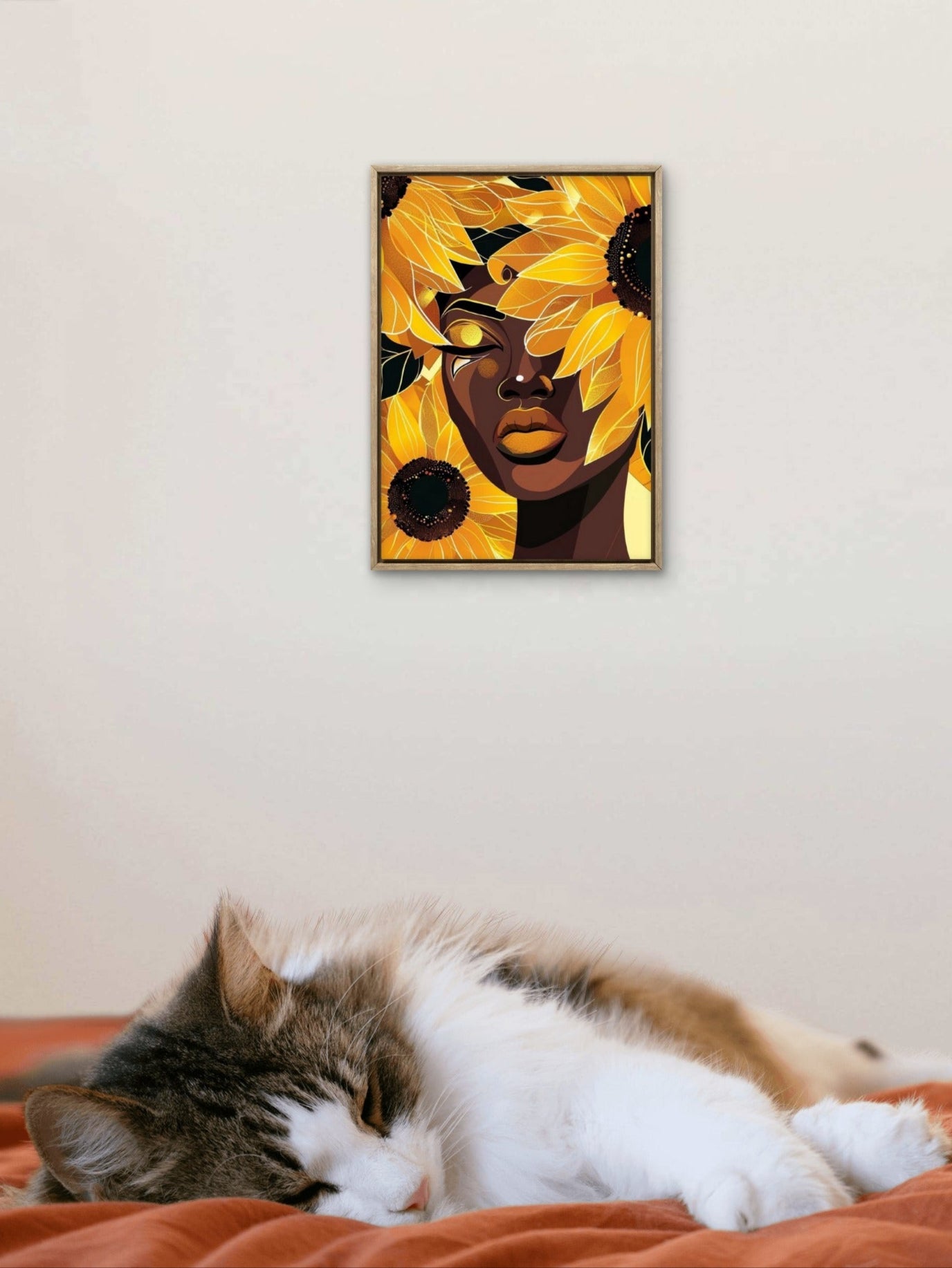 Slika po brojevima 20x30 Žena sunce SKS034