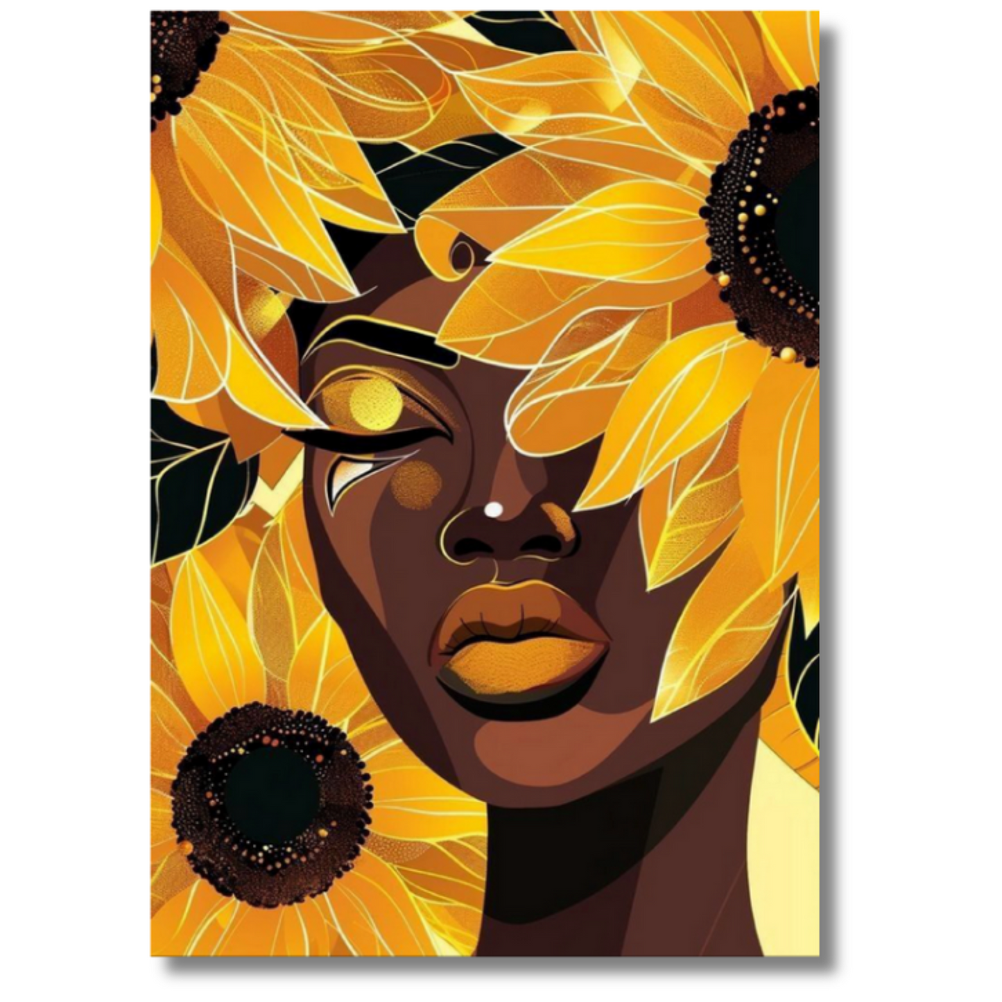 Slika po brojevima 20x30 Žena sunce SKS034